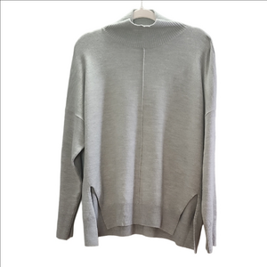 FRENCH CONNECTION Gray mock turtle neck loose fit comfy sweater